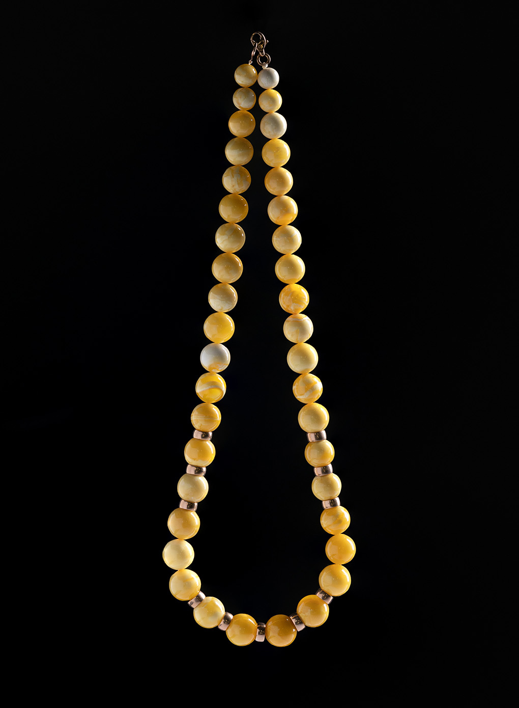 YELLOW & WHITE BALTIC NECKLACE